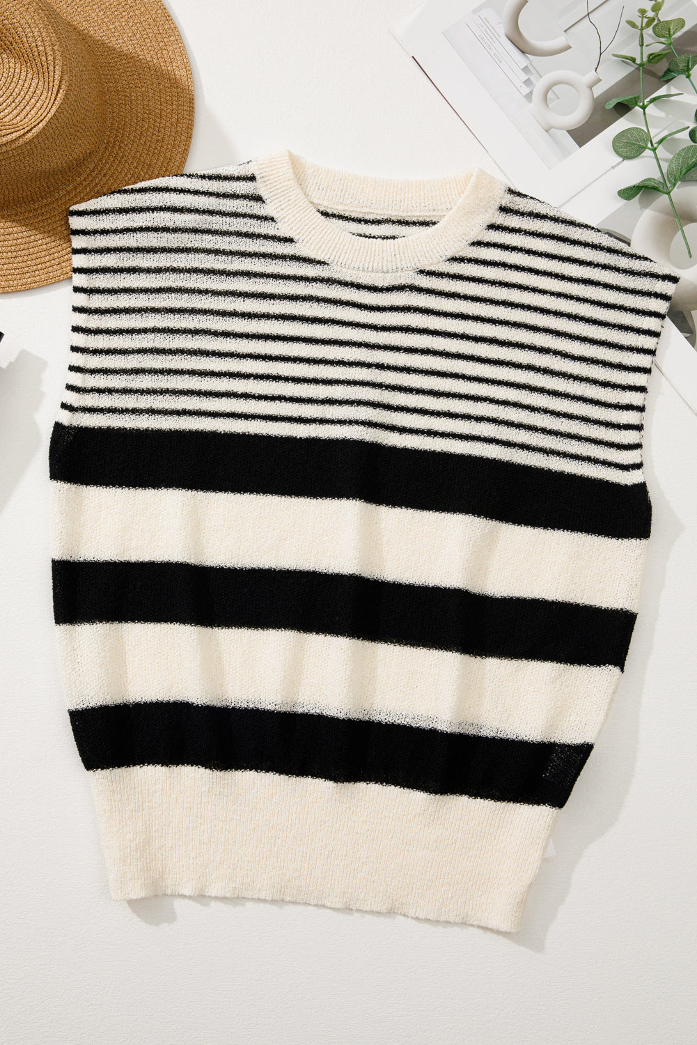 Sabrina Black Stripe Top