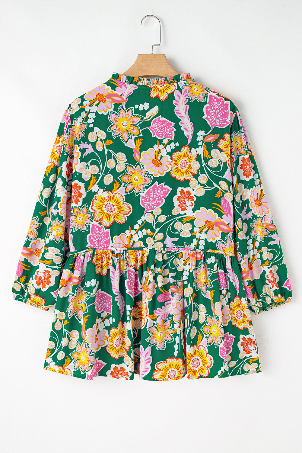 Floral Plus Size Babydoll Top