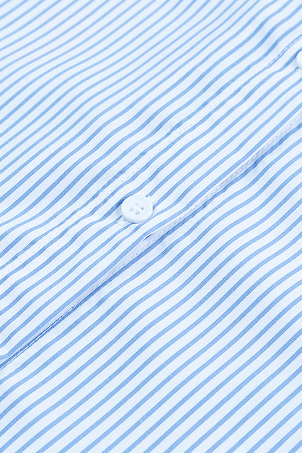 Stripe Shirred Cuff Shirt