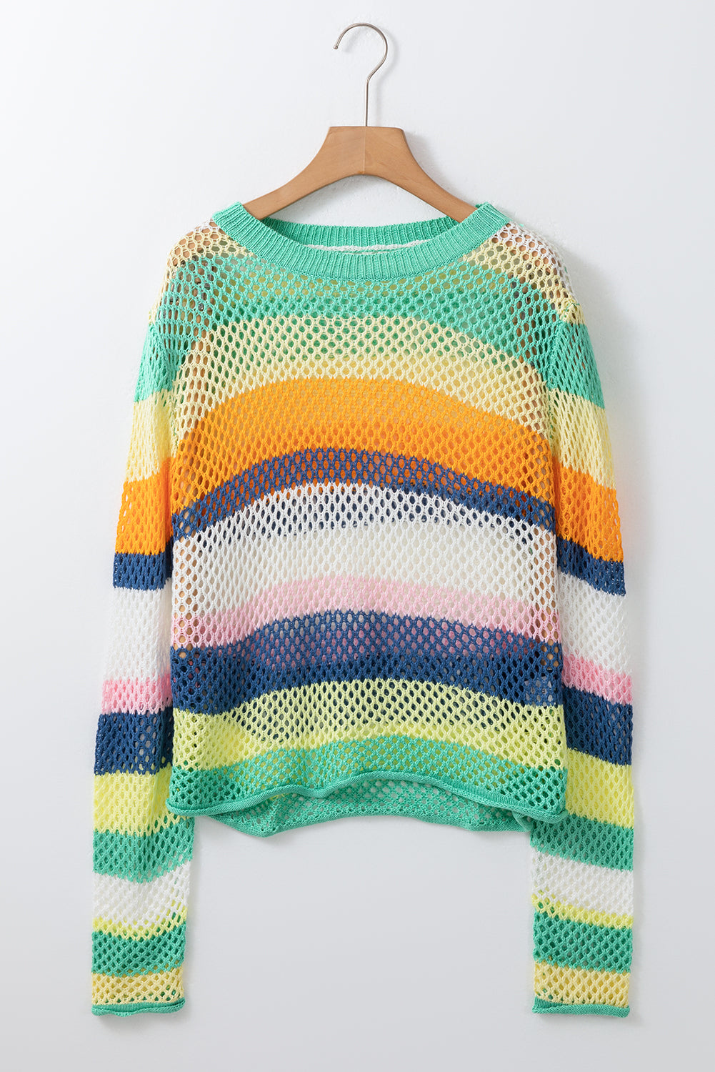 Colorblock Striped Knitted Top
