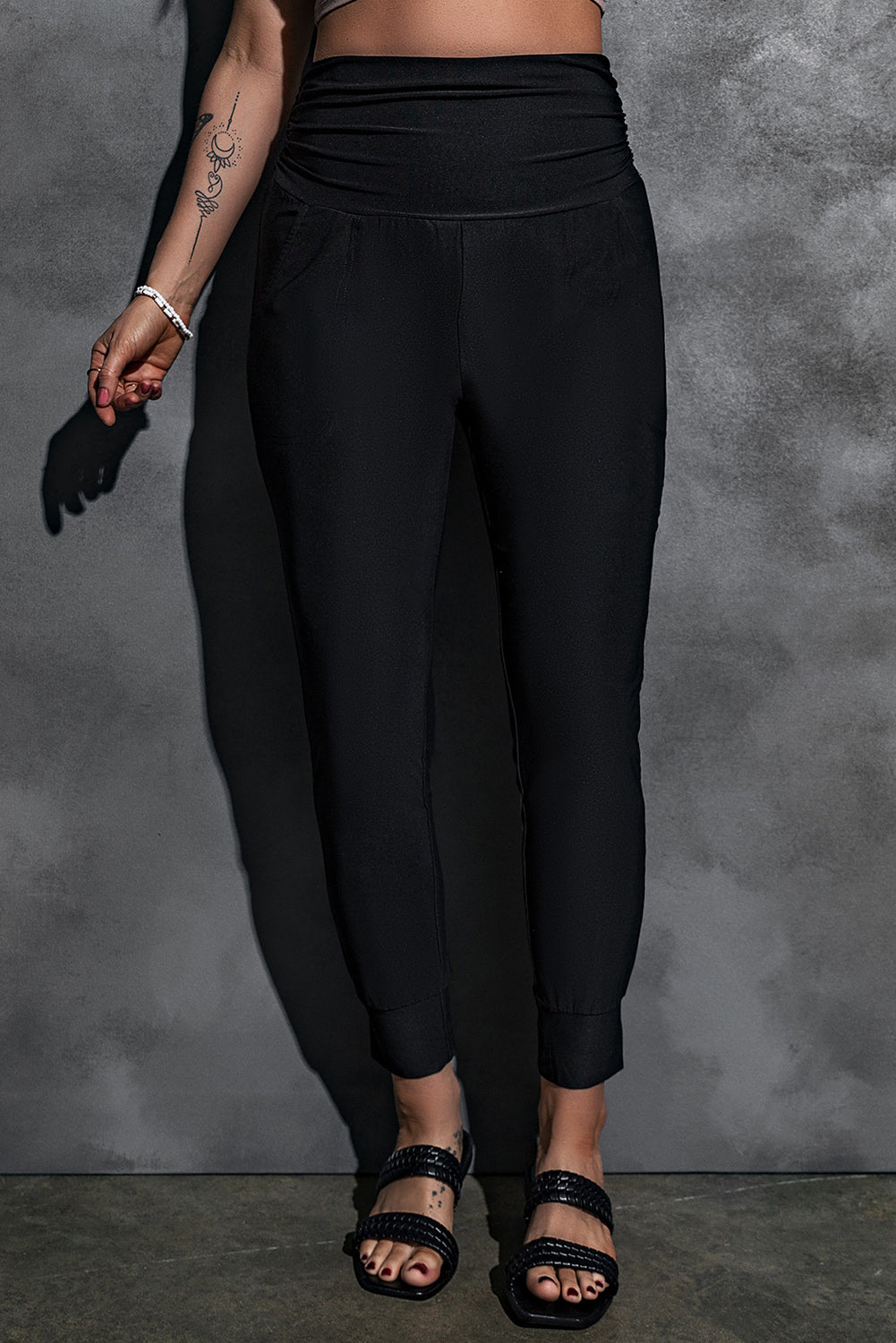 Black Pocket High Waisted Leggings