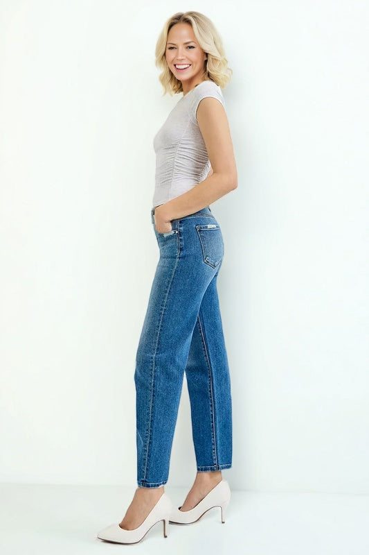 Blue jeans, ankle length