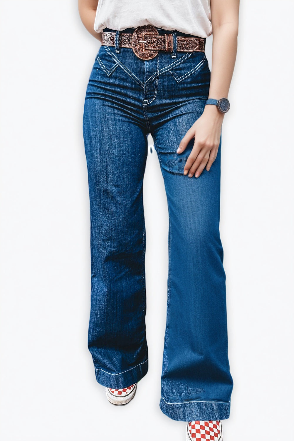 Stitched Waist Jeans