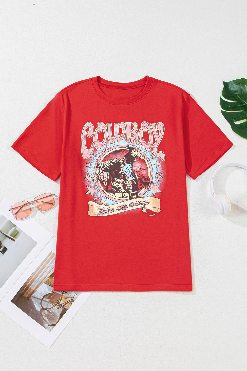 Red COWBOY Vintage Tee