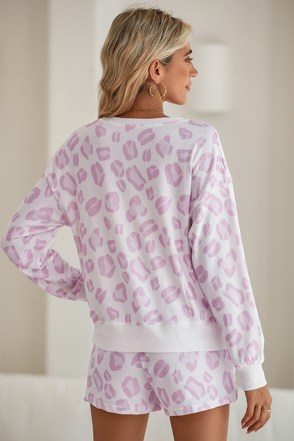 Pink Leopard Pajama Set