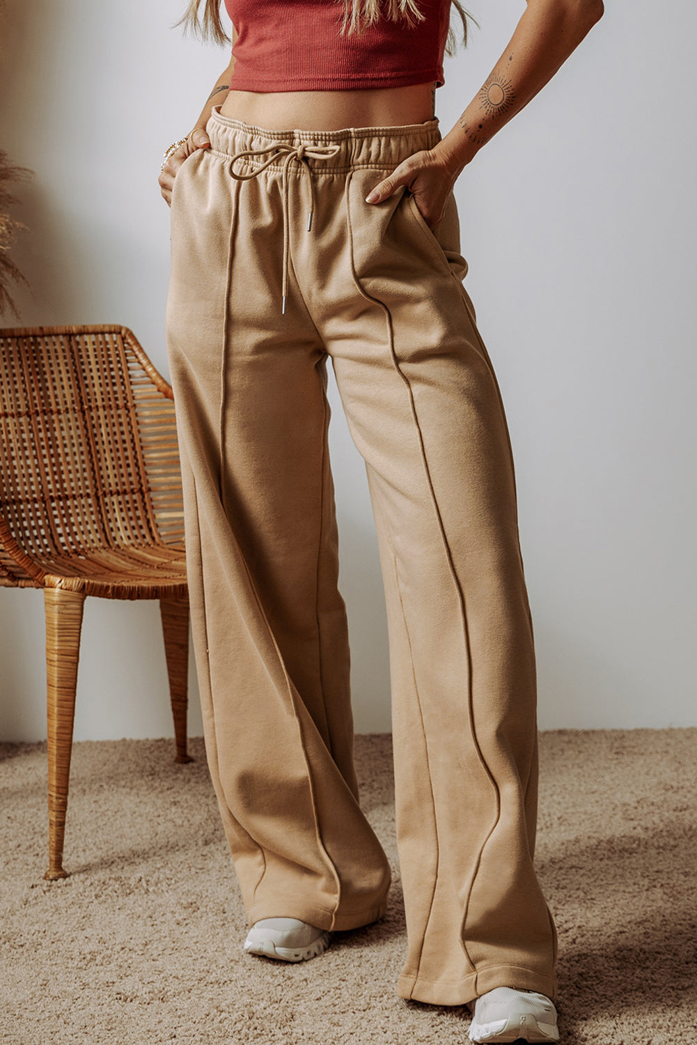 High Waist Wide Leg Pants