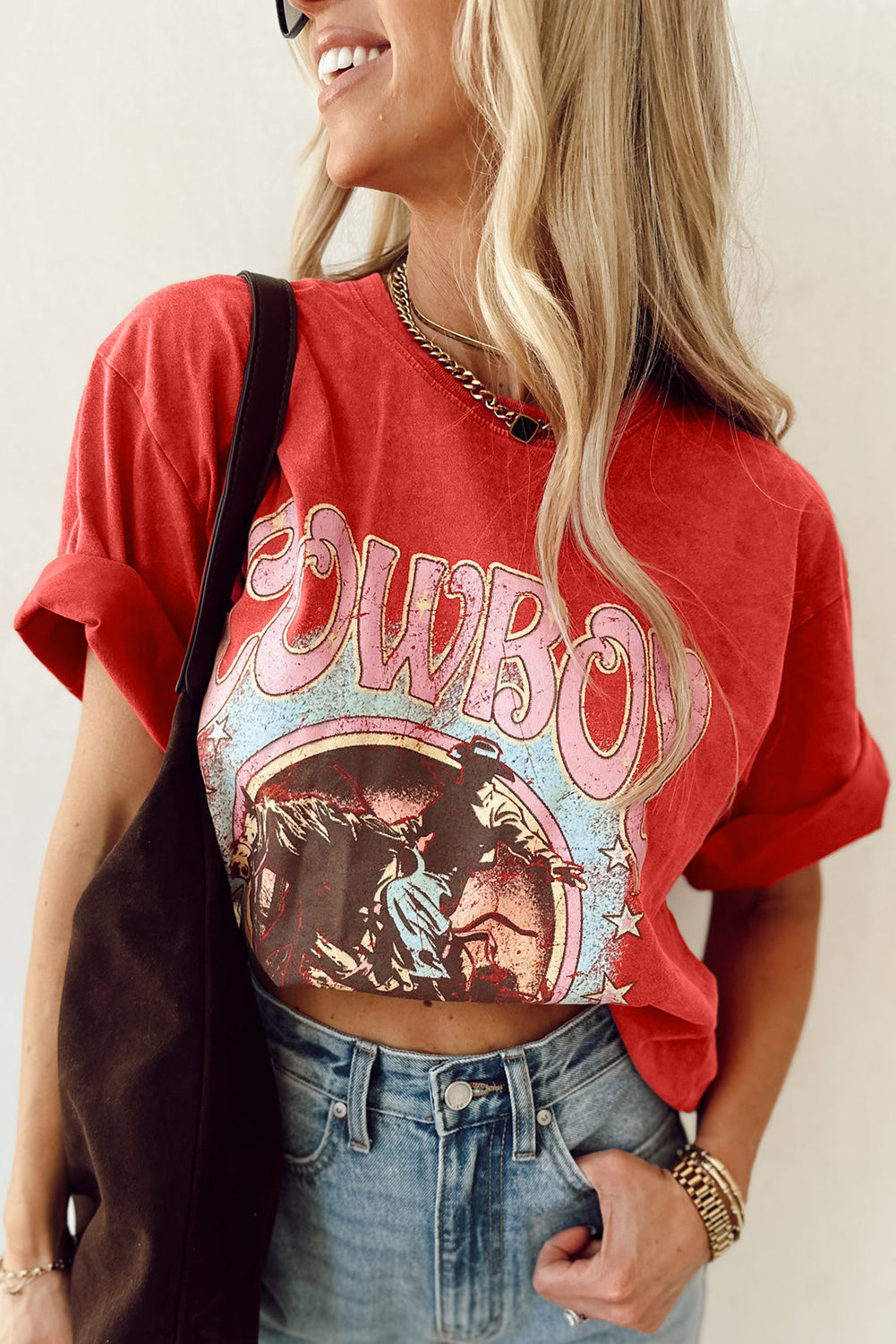 Red COWBOY Vintage Tee