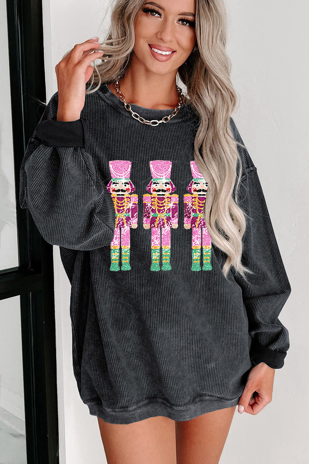 Christmas Nutcracker Sweatshirt Black