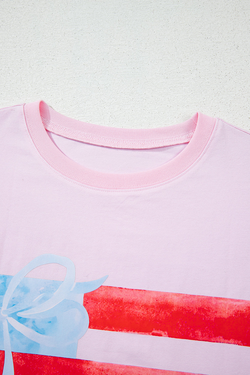 Light Pink Flag Graphic Tee