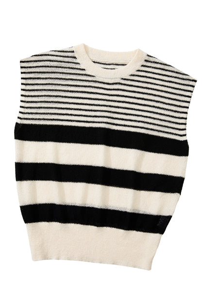 Sabrina Black Stripe Top