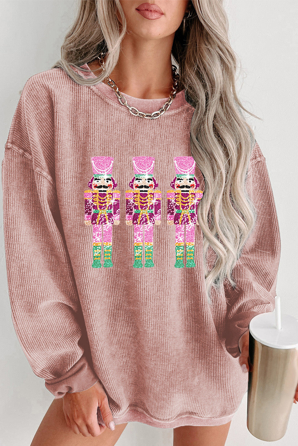 Christmas Nutcracker Sequins Sweatshirt