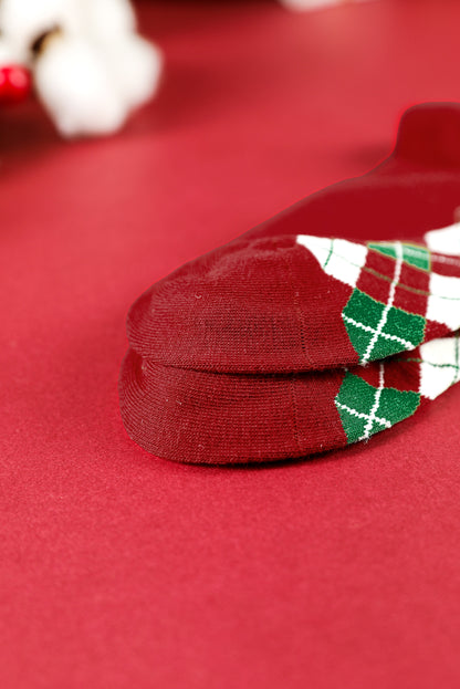 Christmas Argyle Socks