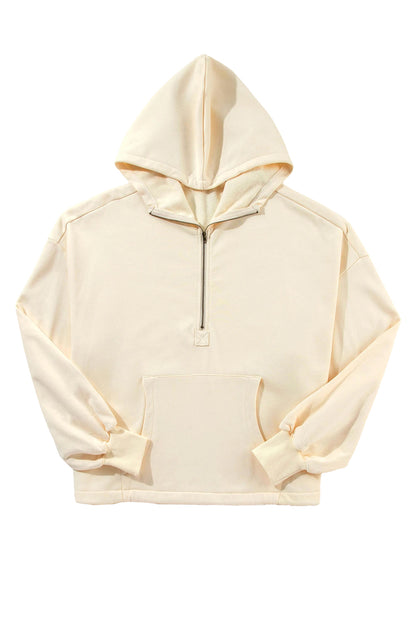 Half Zip Relaxed Hoodie