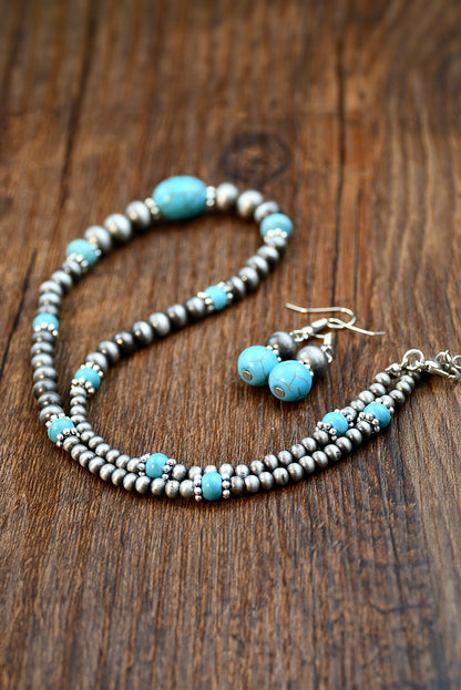 Turquoise Necklace and Earring Set