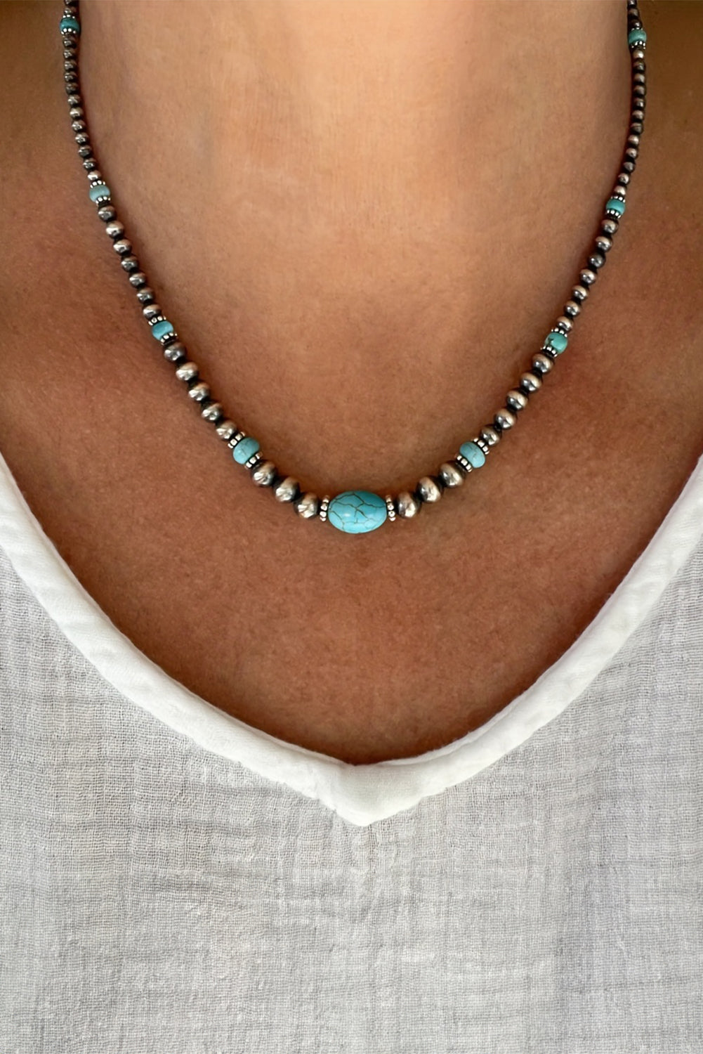 Turquoise Necklace and Earring Set