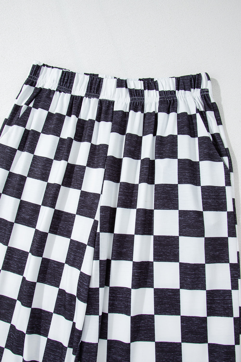 Black and white checkered pants