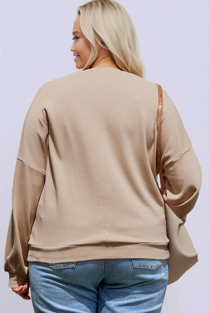 Floral Peace Sign Plus Size Sweatshirt