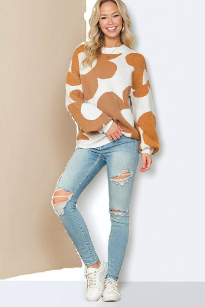 Floral Pattern Sweater