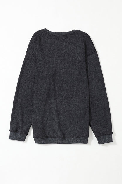 Corded Tunic Sweatshirt