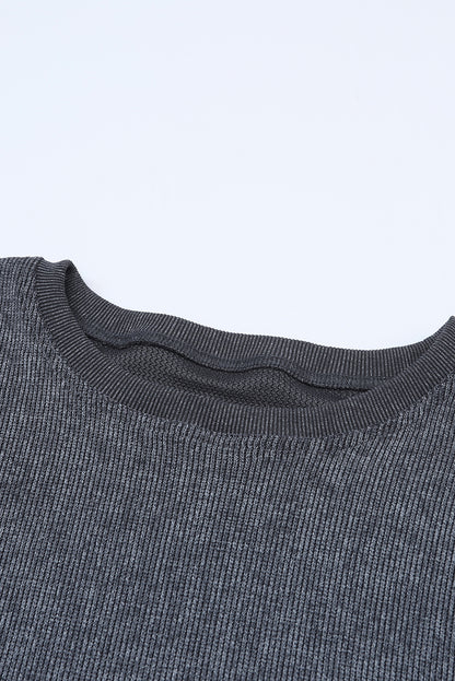 Corded Tunic Sweatshirt