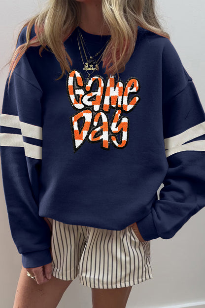 Navy Game Day Oversized Sweatshirt