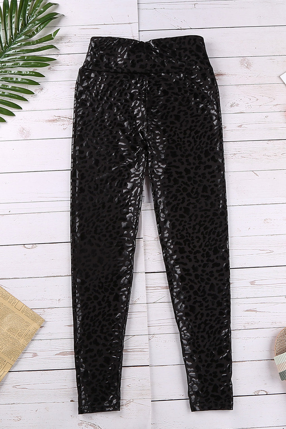 Black Leopard Leggings