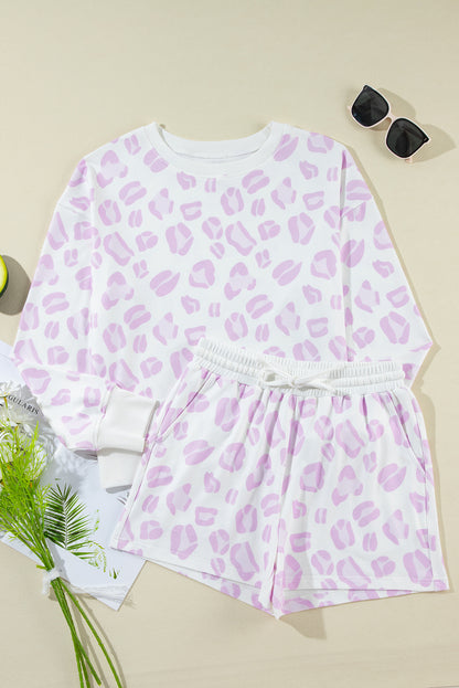 Pink Leopard Pajama Set