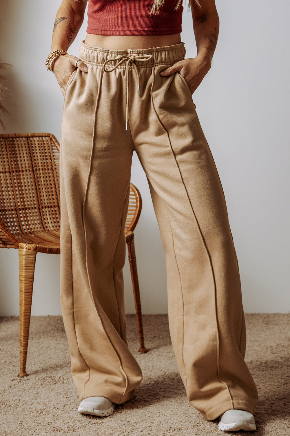 High Waist Wide Leg Pants