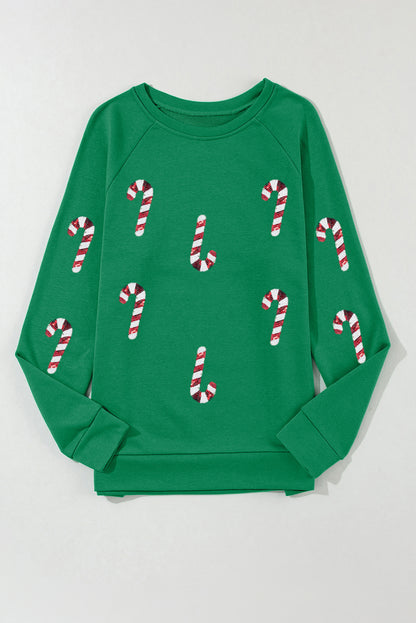 Christmas Candy Cane Sweatshirt