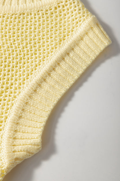Knit Round Neck Sweater Vest