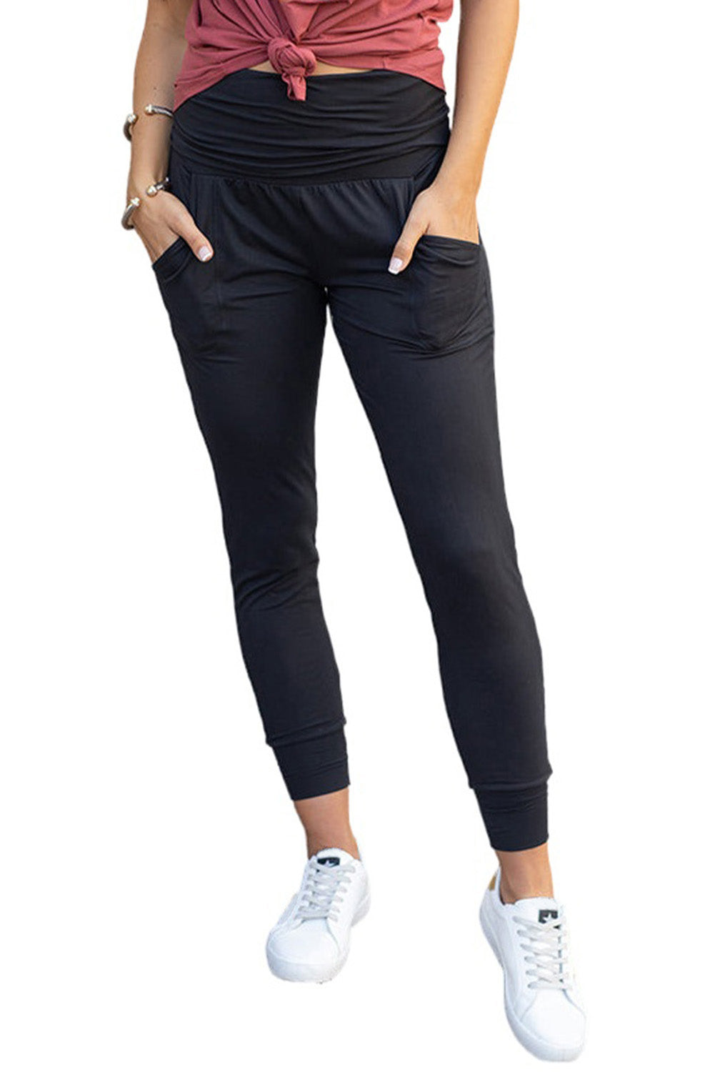 Black Pocket High Waisted Leggings
