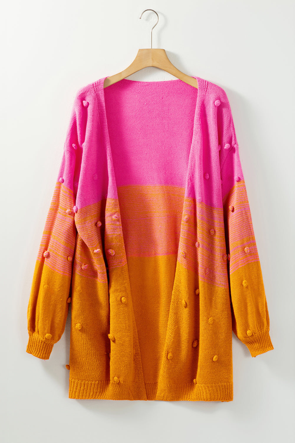 Pink and Orange Ombre Cardigan