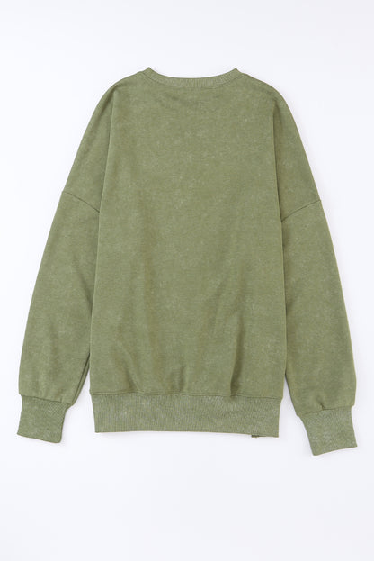 Green Oversized Sweatshirt