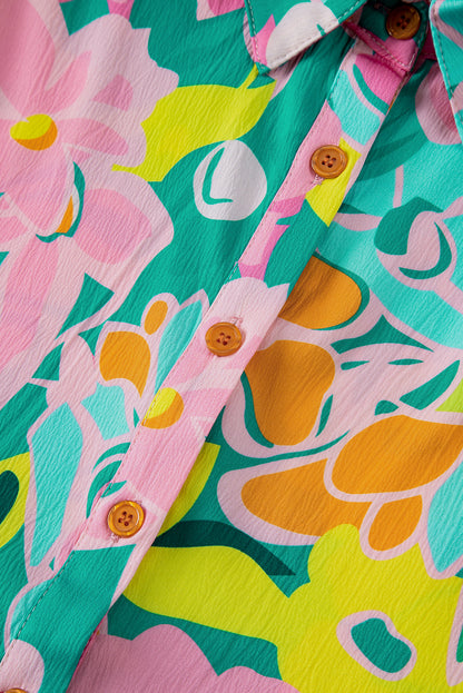 Floral Puff Sleeve Babydoll Dress