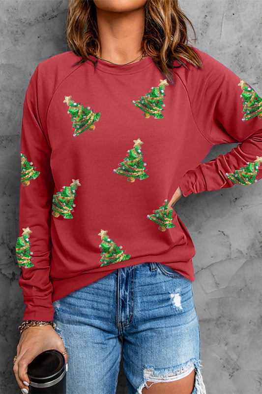 Christmas Tree Graphic Sweatshirt