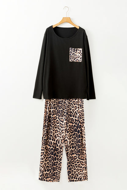 Leopard Plus Size Pajama Set